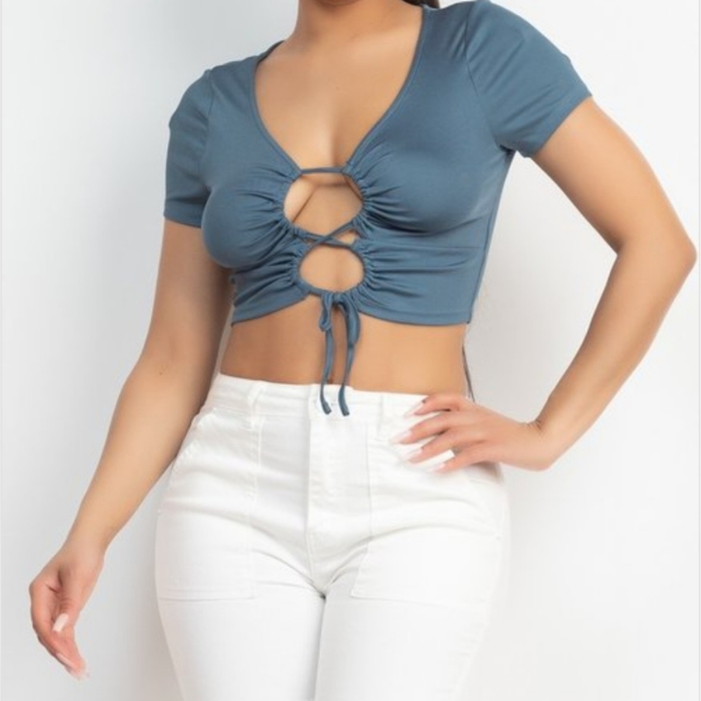 Tie Front Crop Top